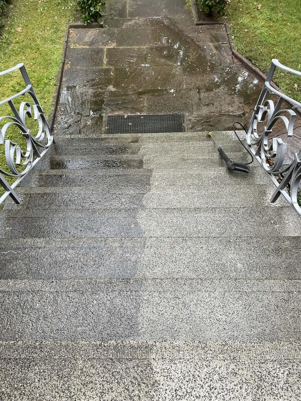 Treppe vor der Reinigung Hamburg